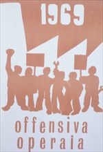 Offensiva operaia, poster, 1969