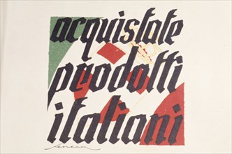 Buy Italian products, fascist propaganda campaign