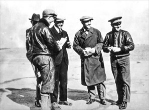 Mario de bernardi, arturo ferrarin, vittorio centurione, adriano bacula e la riserva guascone guasconi, schneider cup, hampton, 1926