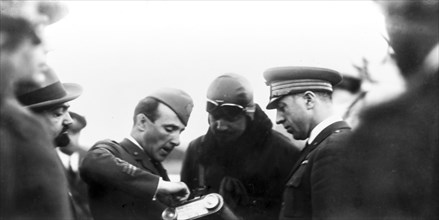 Italo balbo and captain alberto briganti, 1927