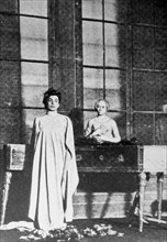 Eleonora duse interprets Silvia, in the Mona Lisa of Gabriele D'Annunzio, 1899