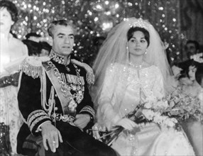 Wedding of Mohammed Reza Pahlavi and Farah Diba, tehran, iran, 1959