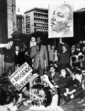 Event in memory of Martin Luther King, Rome 1968