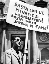 1st May in Rome, manifestation, 1966