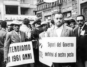 Demonstration in rome, 1966