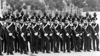Carabinieri in uniform, military parade on June 2, Rome