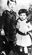 Albert einstein with sister maja