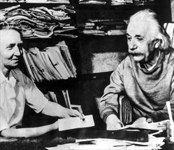 Albert Einstein and Irene Joliot-Curie, c 1940