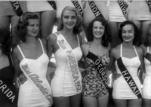 Beauty contest, atlantic city, new jersey, 1952