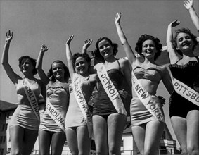 Beauty contest, usa, 1950