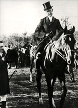 Amedeo of Savoy-Aosta on horseback, somma lombardo, 1915