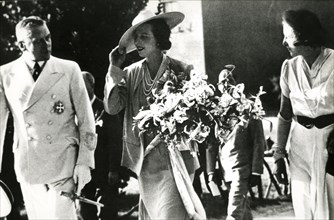 Maria jose of savoy with the German ambassador Hans Georg von Mackensen, rome
