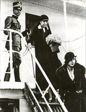 Umberto of Savoy with the Duchess of Aosta and jose maria, libya 1931