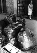 Strike of garbage collectors, milan 70s
