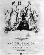 Hymn of nations poster, giuseppe Verdi