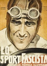 Lo sport fascista, illustrated monthly review, illustrated cover by piero zorzan, 1931