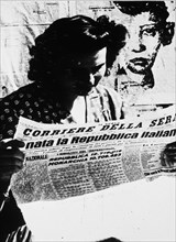 Corriere della sera, the Italian republic was born