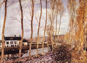 The loing's canal, alfred sisley, 1892