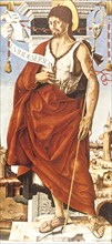 St. John the Baptist, polittico griffoni, francesco del cossa, pinacoteca di brera, milano
