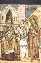 St. John the Baptist in front of erode, life of St. John the Baptist, 13th century, baptistery, parma