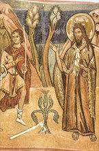 Saint John the Baptist preaches in the desert, life of St. John the Baptist, 13th century, baptistery, parma