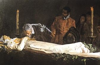 Michelangelo in front of the corpse of vittoria colonna, francesco jacovacci