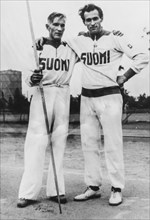 Kaj tapio tapsa rautavaara and jouko yrjo nikkanen, javelin throw at the Games of the XIV Olympiad London 1948