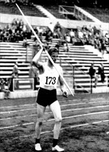 Athletics, javelin, 1958