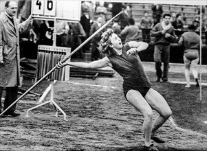 Athletics, javelin, marta antal, Budapest, Hungary, 1960