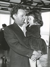 Richard burton with daughter maria, 60s