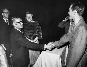 Ingrid bergman, sir laurence olivier, lars schmidt, paul newman, new york, 1959