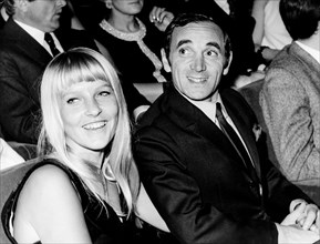 Charles aznavour and wife ulla thorsell, 1967