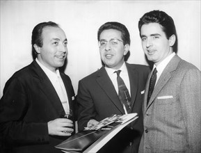 Gino latilla, bob azzam, piero giorgetti, olimpia, milan, 1961