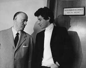 Don backy with his lawyer, 1968