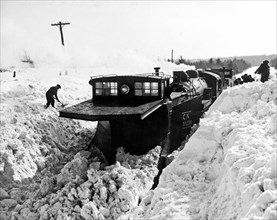 Train Stuck In Deep Snow