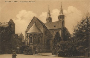 Neuwerk Monastery in Goslar, Lower Saxony, Germany, view from ca 1910, digital reproduction of a