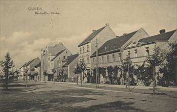 Deulowitzer Straße in Guben, in the district of Spree-Neiße in Lower Lusatia, Brandenburg, Germany,