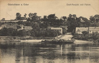 Gütebiese on the Oder, ferry, Gozdowice, formerly also Alt-Güstebüse, a village of the municipality