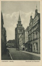 Güstrow, Rostock County, Mecklenburg-Western Pomerania, Germany, view from c. 1910, digital