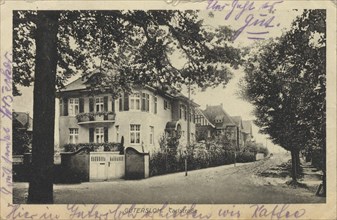 Carlstraße in Gütersloh, North Rhine-Westphalia, Germany, view from ca 1910, digital reproduction