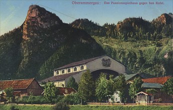 Passion Playhouse in Oberammergau, district of Garmisch-Partenkirchen, Upper Bavaria, Germany, view