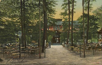 Forsthalle Israelsdorf near Lübeck, Schleswig-Holstein, Germany, view from c. 1910, digital