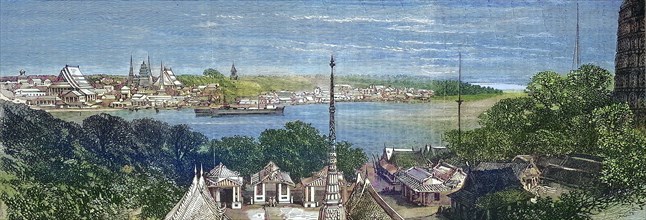 View of Bangkok in 1869