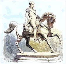 Equestrian statue in Antwerp