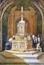 Baptism in the Baptistery of San Giovanni in Siena