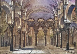 Interior view of the Cordoba Cathedral in 1869