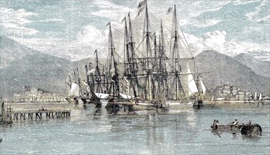 Port of St. Thomas in 1869