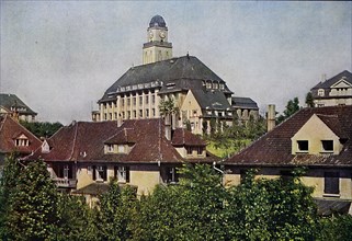 The Baugewerkschule in Essen in 1910, North Rhine-Westphalia, Germany, photograph, digitally