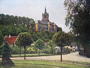 The Schwanenburg in Kleve in 1910, North Rhine-Westphalia, Germany, photograph, digitally restored