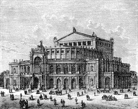 The Court Theater In Dresden In 1870